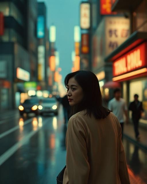 estilo Wong Kar-wai, grano 35mm